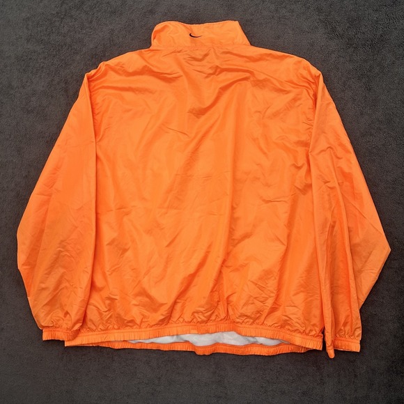 nike windbreaker jacket wome's size 1X JUST DO IT orange pullover lightweight - Picture 11 of 12